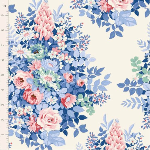 Tilda - Something Blue - Whimsyflower - Cream